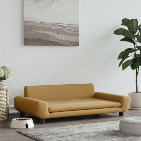 Hundebett aus braunem Samt, 100 x 54 x 33 cm von vidaXL, Betten für Hunde - Ref: Foro24-171986, Preis: 106,17 €, Rabatt: %