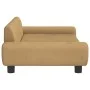 Hundebett aus braunem Samt, 100 x 54 x 33 cm von vidaXL, Betten für Hunde - Ref: Foro24-171986, Preis: 104,27 €, Rabatt: %