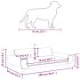 Brown velvet dog bed 100x54x33 cm by vidaXL, Beds for dogs - Ref: Foro24-171986, Price: 104,27 €, Discount: %