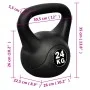 24 kg Kettlebell by vidaXL, free weight - Ref: Foro24-90293, Price: 81,34 €, Discount: %