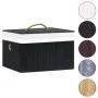 Bamboo storage boxes 4 units black by vidaXL, Storage baskets - Ref: Foro24-320769, Price: 45,36 €, Discount: %