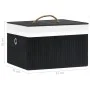 Bamboo storage boxes 4 units black by vidaXL, Storage baskets - Ref: Foro24-320769, Price: 45,36 €, Discount: %
