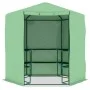 Gewächshaus mit Stahlregalen 227x223 cm von vidaXL, Gewächshäuser - Ref: Foro24-48166, Preis: 156,63 €, Rabatt: %