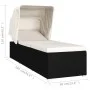Sonnenliege mit Verdeck und cremefarbenem synthetischem Rattankissen von vidaXL, Liegen - Ref: Foro24-46246, Preis: 159,51 €,...