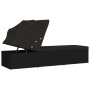Sun lounger with black synthetic rattan canopy and cushion by vidaXL, Loungers - Ref: Foro24-46249, Price: 153,02 €, Discount: %