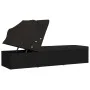 Sun lounger with black synthetic rattan canopy and cushion by vidaXL, Loungers - Ref: Foro24-46249, Price: 196,75 €, Discount: %