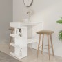 Bartisch Ablageregal Sperrholz weiß 100x50x101,5cm von vidaXL, Küchen- und Esstische - Ref: Foro24-809449, Preis: 92,26 €, Ra...