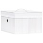 Bambus-Aufbewahrungsboxen 4 Einheiten weiß von vidaXL, Aufbewahrungskörbe - Ref: Foro24-320766, Preis: 52,78 €, Rabatt: %