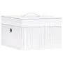 Cajas de almacenamiento de bambú 4 unidades blanco de vidaXL, Cestas para almacenaje - Ref: Foro24-320766, Precio: 51,63 €, D...