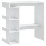Bartisch Ablageregal Sperrholz weiß 100x50x101,5cm von vidaXL, Küchen- und Esstische - Ref: Foro24-809449, Preis: 97,28 €, Ra...