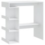 Bartisch Ablageregal Sperrholz weiß 100x50x101,5cm von vidaXL, Küchen- und Esstische - Ref: Foro24-809449, Preis: 92,26 €, Ra...
