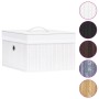 Bambus-Aufbewahrungsboxen 4 Einheiten weiß von vidaXL, Aufbewahrungskörbe - Ref: Foro24-320766, Preis: 52,78 €, Rabatt: %