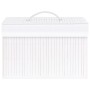 Bamboo storage boxes 4 units white by vidaXL, Storage baskets - Ref: Foro24-320766, Price: 54,29 €, Discount: %