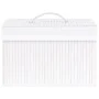 Cajas de almacenamiento de bambú 4 unidades blanco de vidaXL, Cestas para almacenaje - Ref: Foro24-320766, Precio: 51,63 €, D...