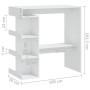 Bartisch Ablageregal Sperrholz weiß 100x50x101,5cm von vidaXL, Küchen- und Esstische - Ref: Foro24-809449, Preis: 92,26 €, Ra...