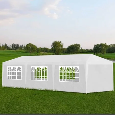 Weißes Partyzelt 3x9 m von vidaXL, Zelte und Pavillons - Ref: Foro24-90338, Preis: 148,07 €, Rabatt: %
