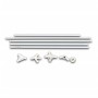 Weißes Partyzelt 3x9 m von vidaXL, Zelte und Pavillons - Ref: Foro24-90338, Preis: 181,96 €, Rabatt: %