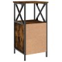 Nachttisch aus geräucherter Eiche aus Holzwerkstoff 34x35,5x70cm von vidaXL, Nachttische - Ref: Foro24-825947, Preis: 55,83 €...