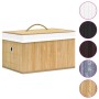 Cajas de almacenamiento de bambú 4 unidades de vidaXL, Cestas para almacenaje - Ref: Foro24-320765, Precio: 47,86 €, Descuent...