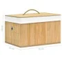 Bamboo storage boxes 4 units by vidaXL, Storage baskets - Ref: Foro24-320765, Price: 46,88 €, Discount: %