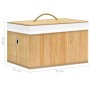 Cajas de almacenamiento de bambú 4 unidades de vidaXL, Cestas para almacenaje - Ref: Foro24-320765, Precio: 47,86 €, Descuent...