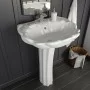 Freistehendes Waschbecken aus weißer Keramik, 580 x 510 x 200 mm von vidaXL, Sinkt - Ref: Foro24-143005, Preis: 198,97 €, Rab...