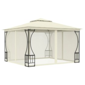 Pavillon mit cremefarbenen Netzen 300x300x265 cm von vidaXL, Zelte und Pavillons - Ref: Foro24-48595, Preis: 368,89 €, Rabatt: %
