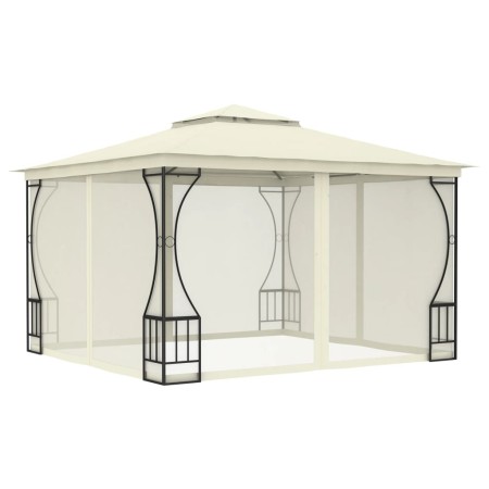 Gazebo with cream nets 300x300x265 cm by vidaXL, Tents and gazebos - Ref: Foro24-48595, Price: 368,89 €, Discount: %