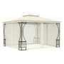 Gazebo with cream nets 300x300x265 cm by vidaXL, Tents and gazebos - Ref: Foro24-48595, Price: 368,89 €, Discount: %