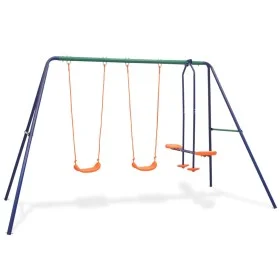 Swing set with 4 orange seats by vidaXL, Swings and play structures - Ref: Foro24-91358, Price: 171,36 €, Discount: %