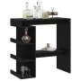 Black plywood storage shelf bar table 100x50x101.5 cm by vidaXL, Kitchen and dining tables - Ref: Foro24-809450, Price: 88,11...