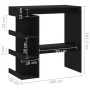 Black plywood storage shelf bar table 100x50x101.5 cm by vidaXL, Kitchen and dining tables - Ref: Foro24-809450, Price: 88,11...