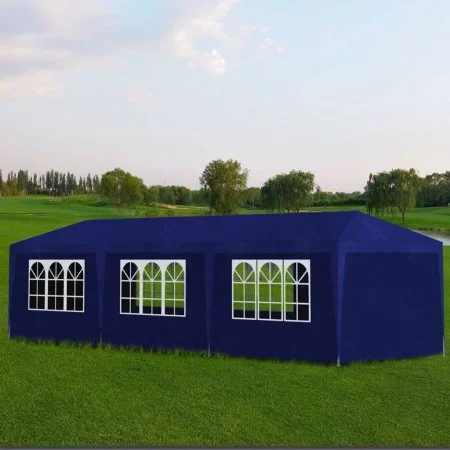 Blaues Festzelt 3x9 m von vidaXL, Zelte und Pavillons - Ref: Foro24-90339, Preis: 150,97 €, Rabatt: %