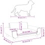 Hundebett aus schwarzem Samt, 70 x 45 x 33 cm von vidaXL, Betten für Hunde - Ref: Foro24-171992, Preis: 79,19 €, Rabatt: %