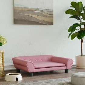 Hundebett aus rosa Samt, 70 x 48 x 22 cm von vidaXL, Betten für Hunde - Ref: Foro24-172015, Preis: 71,44 €, Rabatt: %