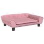 Hundebett aus rosa Samt, 70 x 48 x 22 cm von vidaXL, Betten für Hunde - Ref: Foro24-172015, Preis: 72,55 €, Rabatt: %