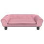 Hundebett aus rosa Samt, 70 x 48 x 22 cm von vidaXL, Betten für Hunde - Ref: Foro24-172015, Preis: 72,55 €, Rabatt: %