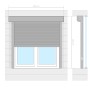 Weißes Aluminiumrollo 160x150 cm von vidaXL, Fensterläden - Ref: Foro24-144975, Preis: 347,49 €, Rabatt: %
