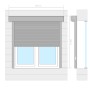 Weißes Aluminiumrollo 160x150 cm von vidaXL, Fensterläden - Ref: Foro24-144975, Preis: 347,49 €, Rabatt: %