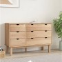 Cajonera OTTA madera maciza de pino 111x43x73,5 cm de vidaXL, Cajoneras - Ref: Foro24-348585, Precio: 197,35 €, Descuento: %