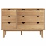 Cajonera OTTA madera maciza de pino 111x43x73,5 cm de vidaXL, Cajoneras - Ref: Foro24-348585, Precio: 197,35 €, Descuento: %