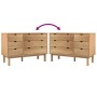 Cajonera OTTA madera maciza de pino 111x43x73,5 cm de vidaXL, Cajoneras - Ref: Foro24-348585, Precio: 197,35 €, Descuento: %