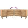 OTTA chest of drawers solid pine wood 111x43x73.5 cm by vidaXL, Drawers - Ref: Foro24-348585, Price: 207,10 €, Discount: %