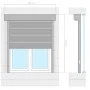 White aluminum blind 100x130 cm by vidaXL, Shutters - Ref: Foro24-144968, Price: 218,89 €, Discount: %