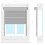 Weißes Aluminiumrollo 120x150 cm von vidaXL, Fensterläden - Ref: Foro24-144972, Preis: 248,93 €, Rabatt: %