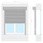 Persiana de aluminio gris antracita 130x140 cm de vidaXL, Contraventanas - Ref: Foro24-144985, Precio: 239,57 €, Descuento: %