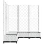 Jardinera con enrejado PP blanco 120x120x121,5 cm