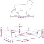 Cama para perros de terciopelo azul 100x54x33 cm de vidaXL, Camas para perros - Ref: Foro24-171981, Precio: 104,53 €, Descuen...