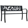 Gartenbank aus schwarzem Stahl, 125 cm von vidaXL, Gartenbänke - Ref: Foro24-47942, Preis: 83,42 €, Rabatt: %