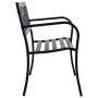Gartenbank aus schwarzem Stahl, 125 cm von vidaXL, Gartenbänke - Ref: Foro24-47942, Preis: 82,03 €, Rabatt: %